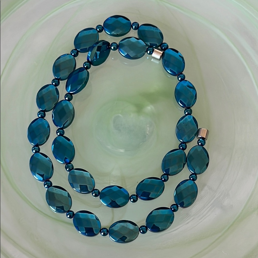Blue Hematite Necklace